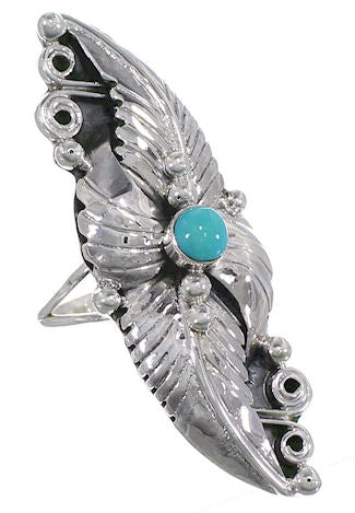 Southwest Turquoise and Sterling Silver Ring Size 5-1/2 VS60933